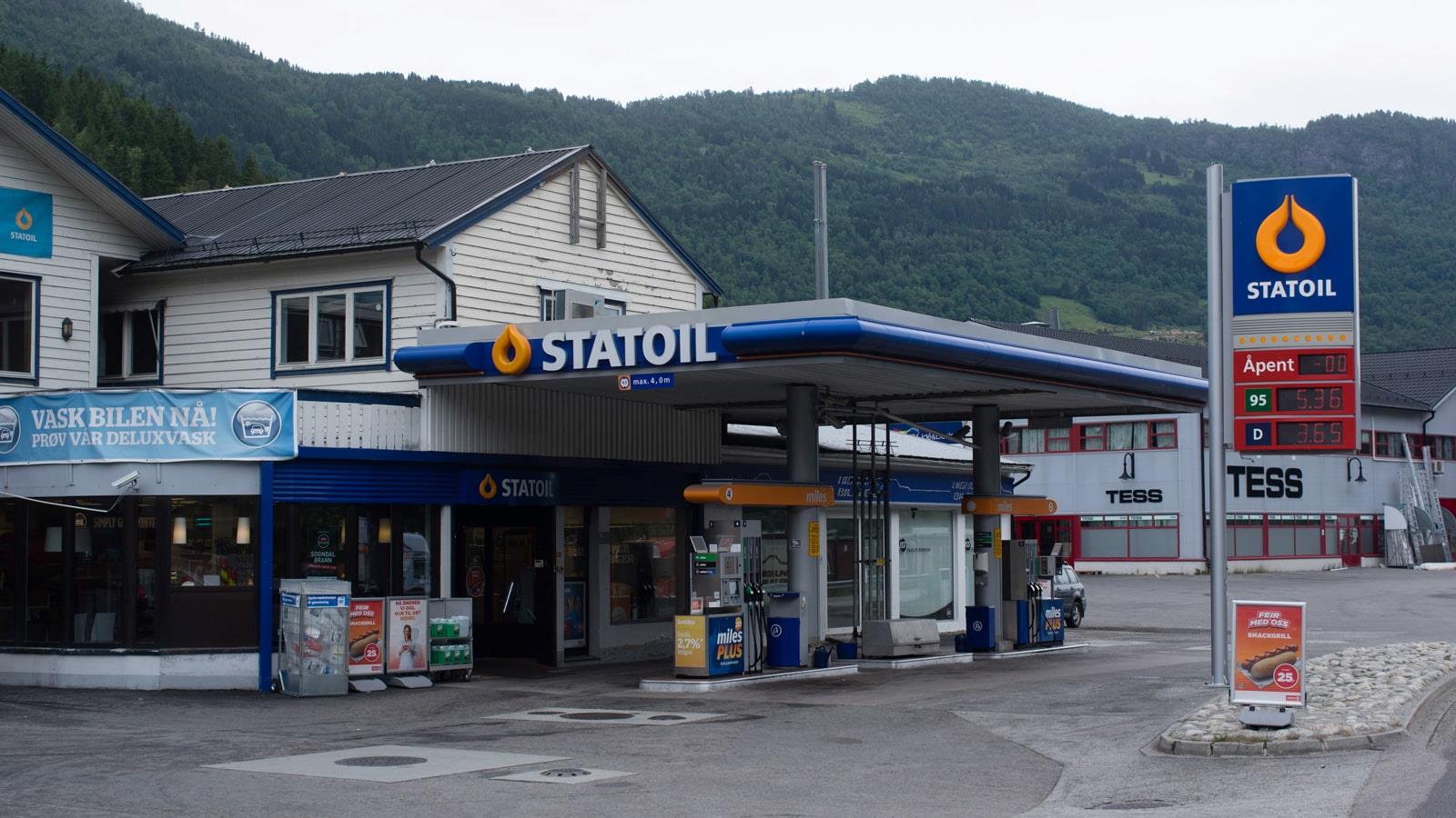 Statoil petrol station and shop