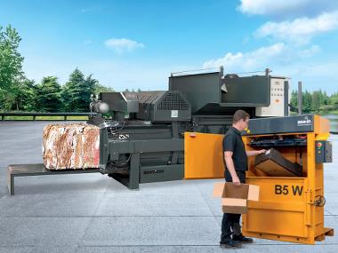 Horizontal channel balers and B5 Wide vertical balers from Bramidan